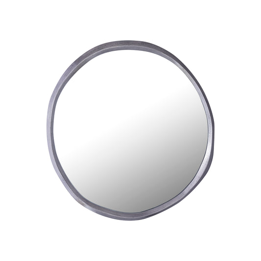 Limera Nikkel Aluminium Ronde Spiegel Onregelmatige Rand S 75x75x2 cm