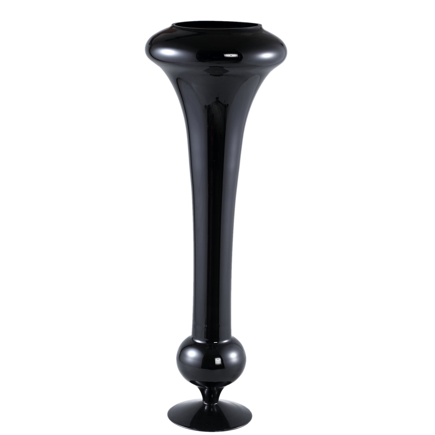 Keighla Black Shaped Glass Vase L