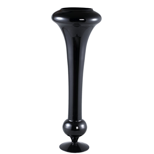 Keighla Black Shaped Glass Vase L