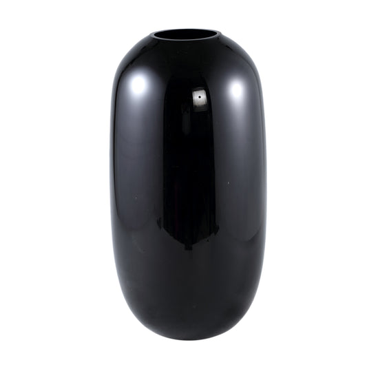 Turner Black Round Glass Vase