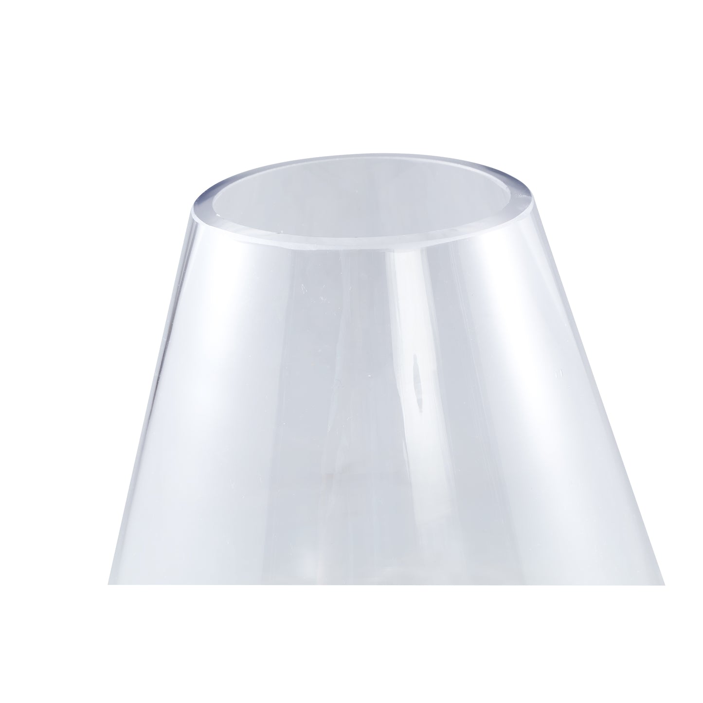 Alcide Clear Round Glass Vase Taps L