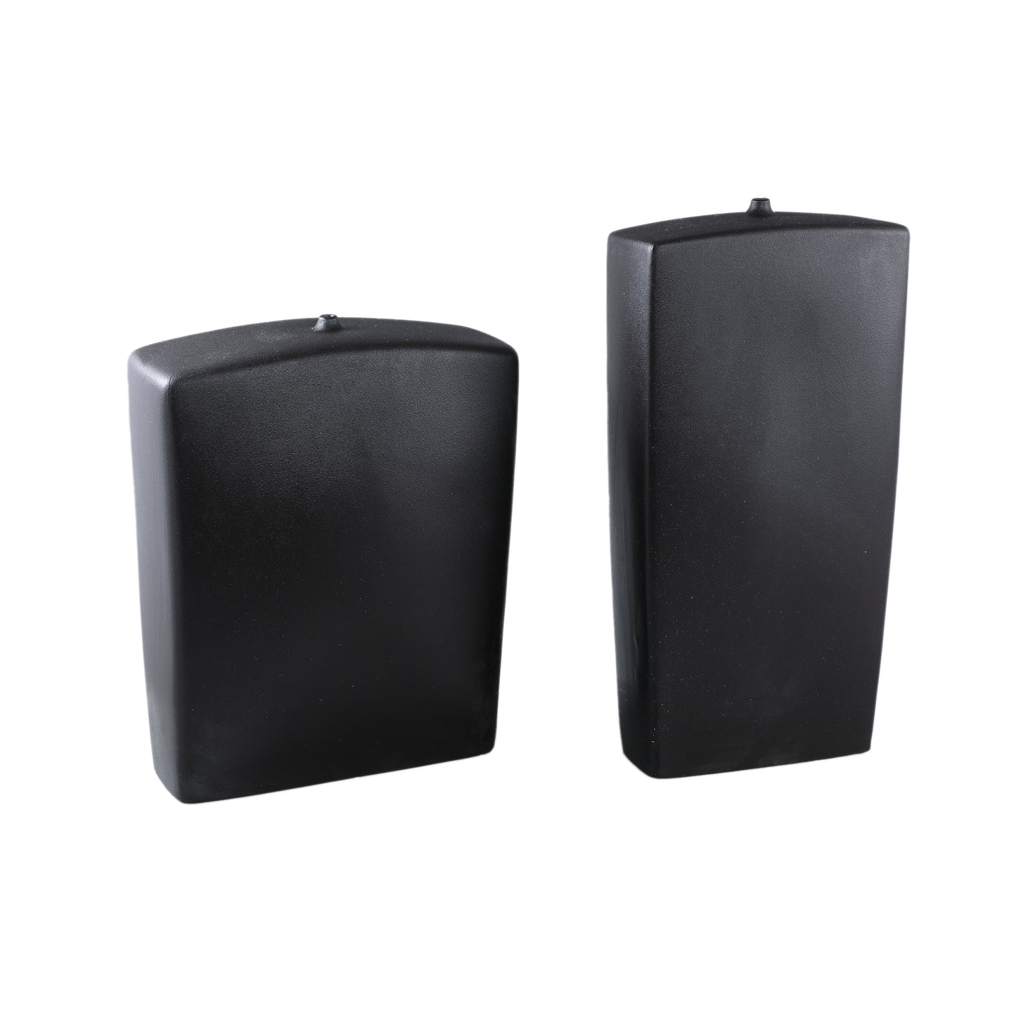 Janettee Black Rectangle Shaped Ceramic Bottle L
