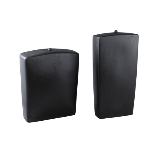 Janettee Zwarte Rechthoekige Keramische Fles L 60x30x12.5 cm