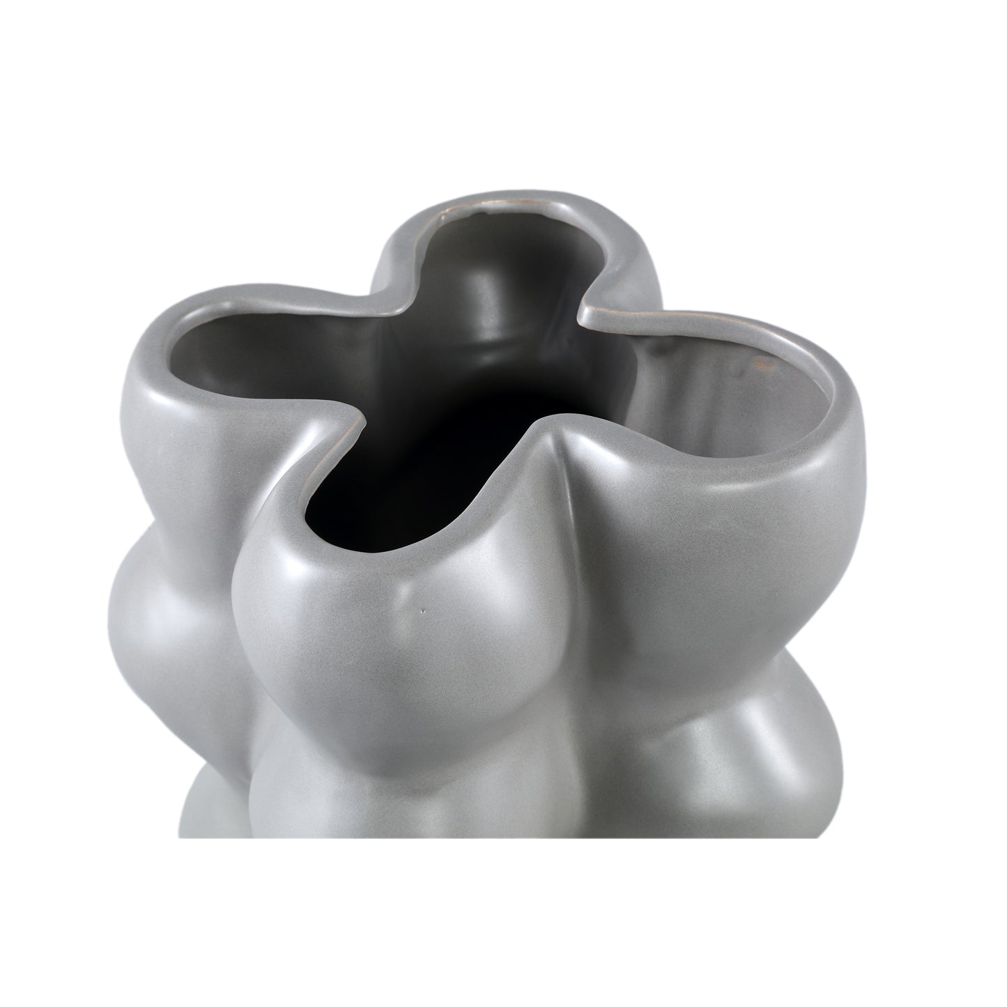 Baille Grey Bulbs Shaped Ceramic Pot High