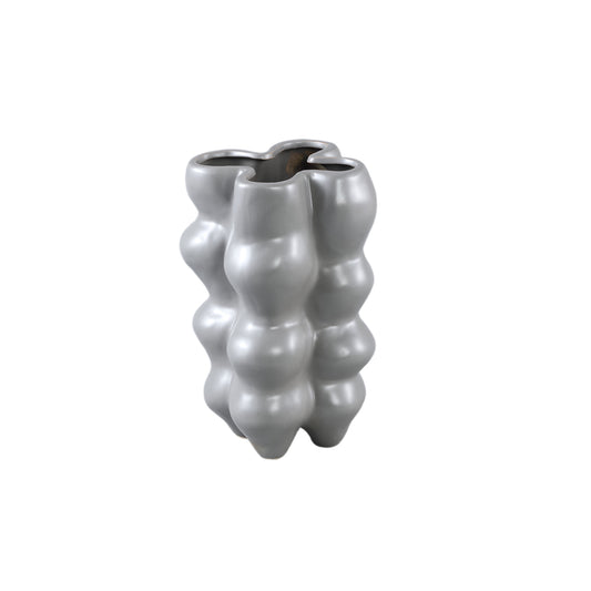 Baille Grey Bulbs Shaped Ceramic Pot Low