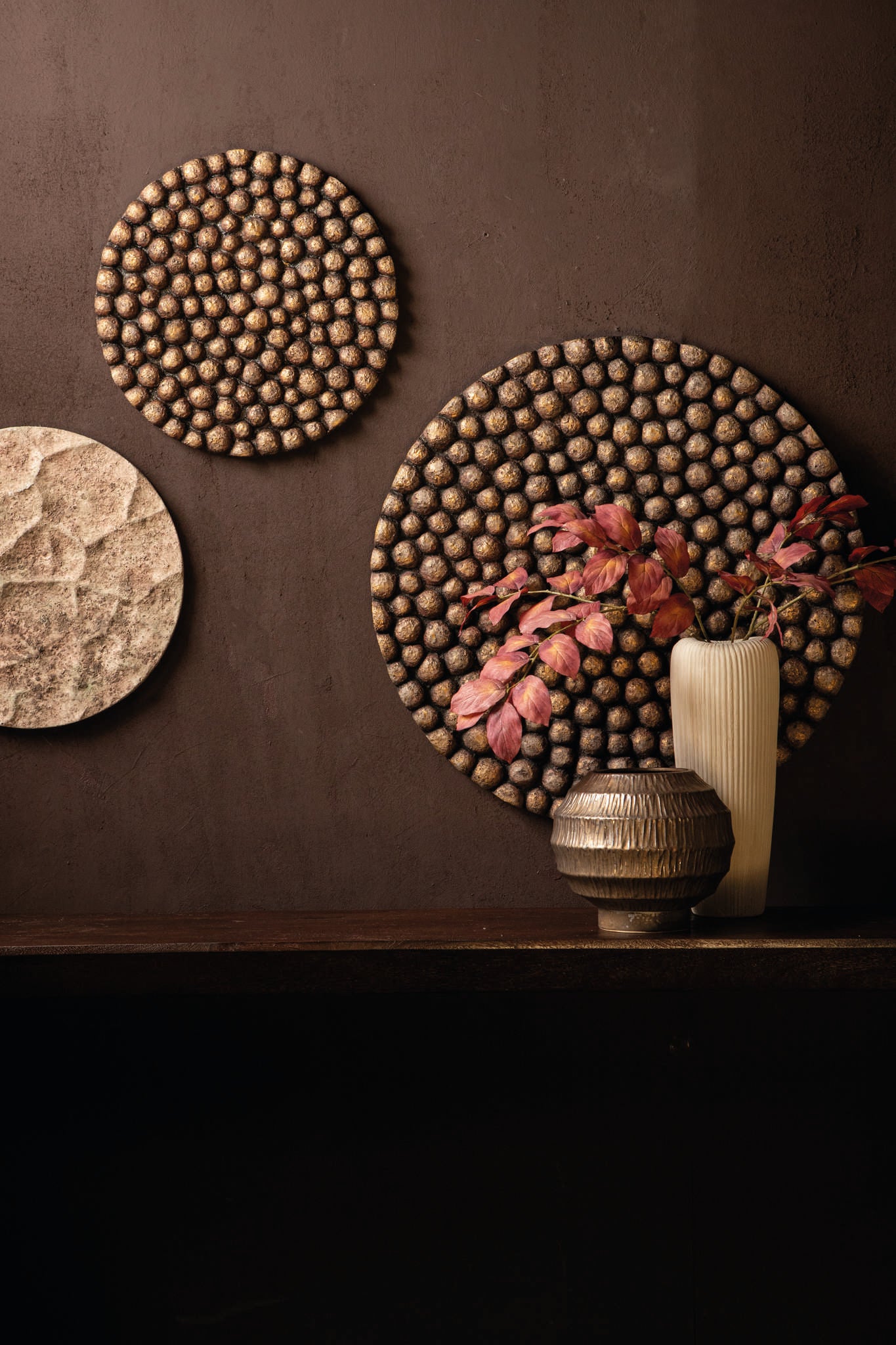 Gen Bronze Oval Cement Wall Panel Bulbs High L