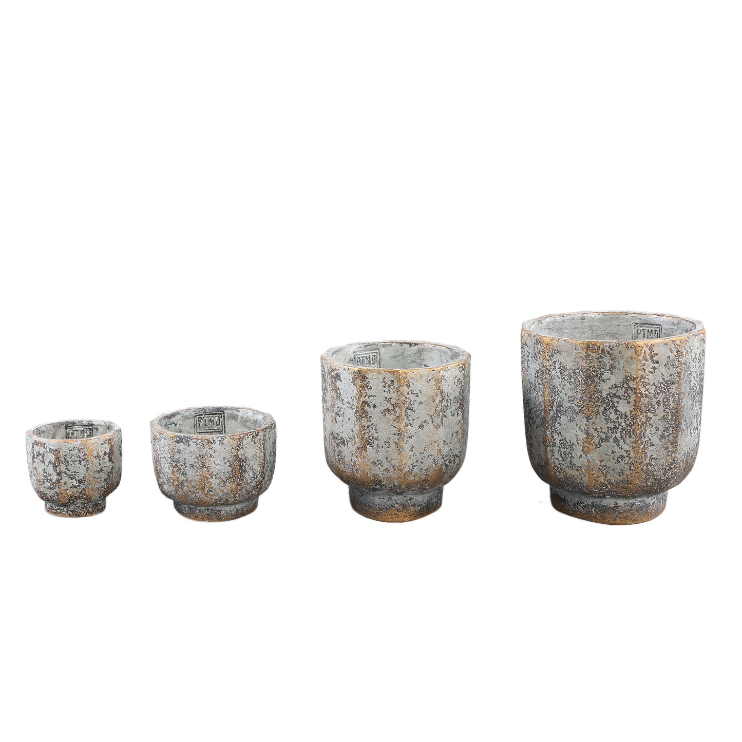Akil Grijs Ronde Cementpot Ruwe Afwerking XS - Set van 12 8x9x9 cm