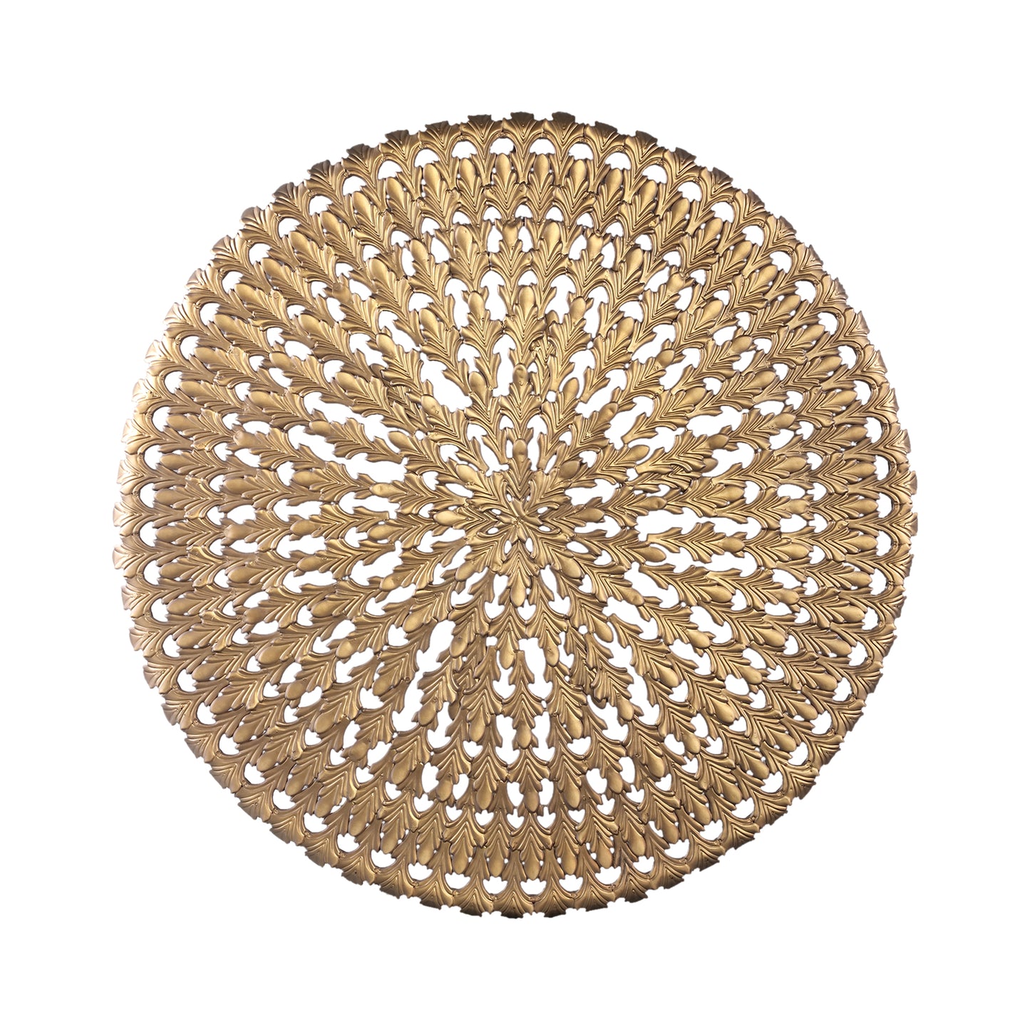 Xavery Bronze Round Iron Wall Panel Carved Look L