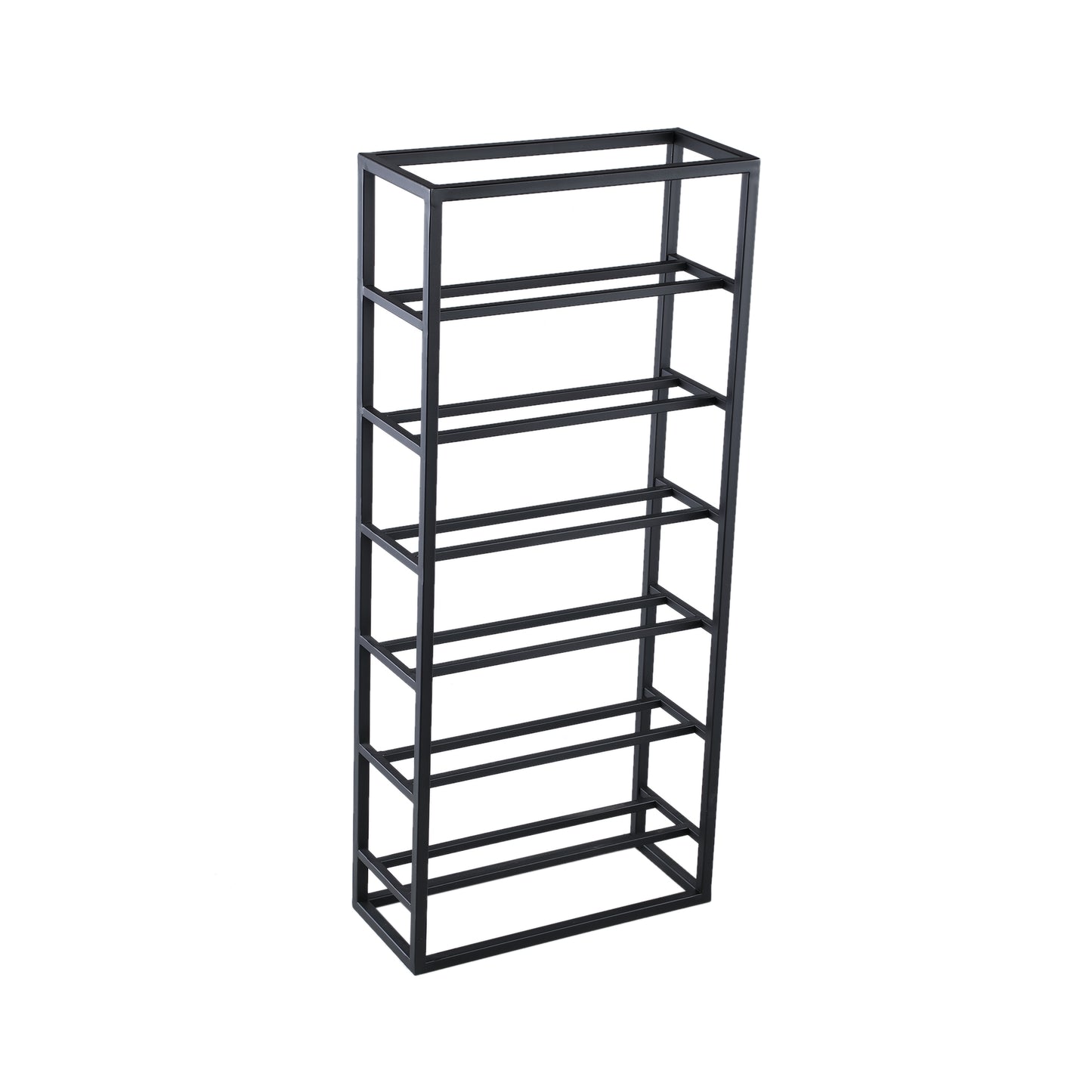Kentyn Black Rectangle Iron Wine Rack Small