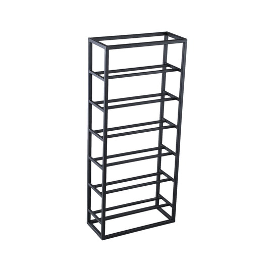 Kentyn Black Rectangle Iron Wine Rack Small