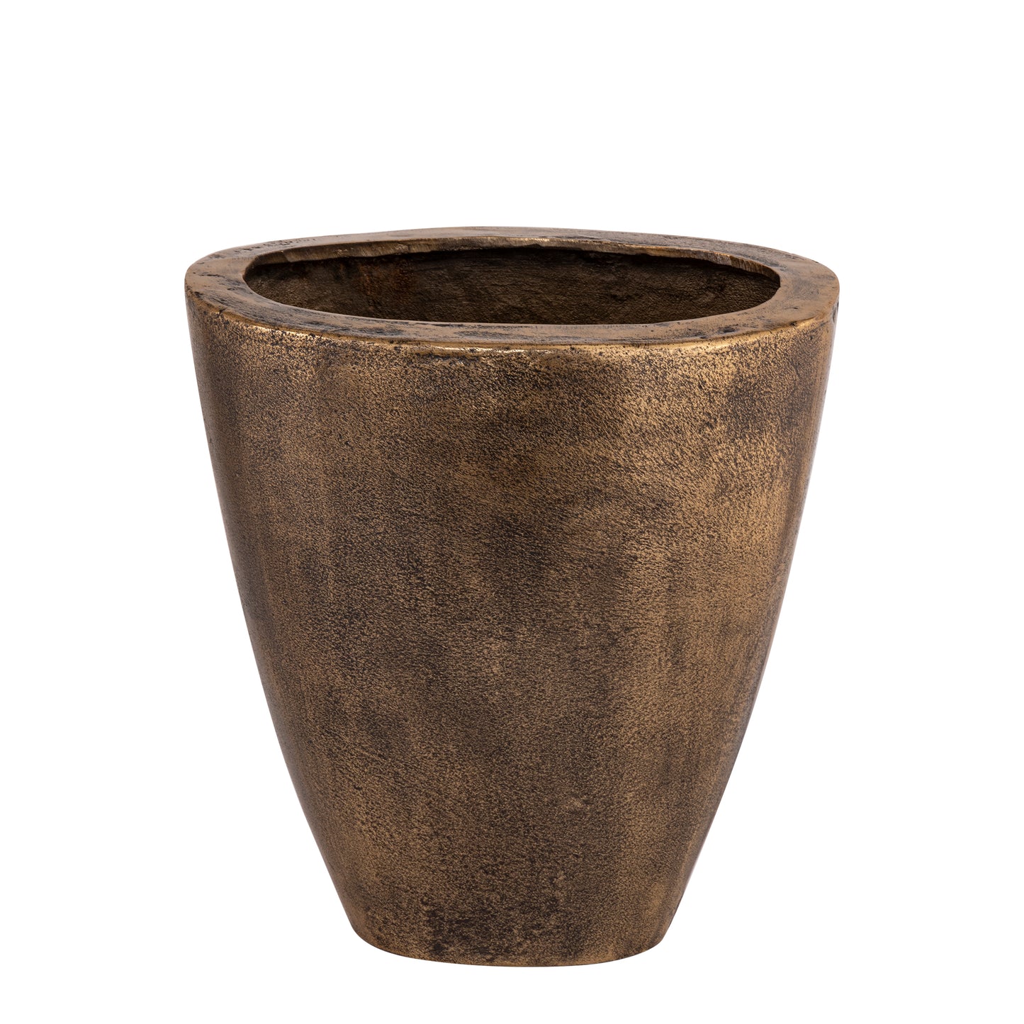 Qasem Brass Oval Casted Alu Pot Low