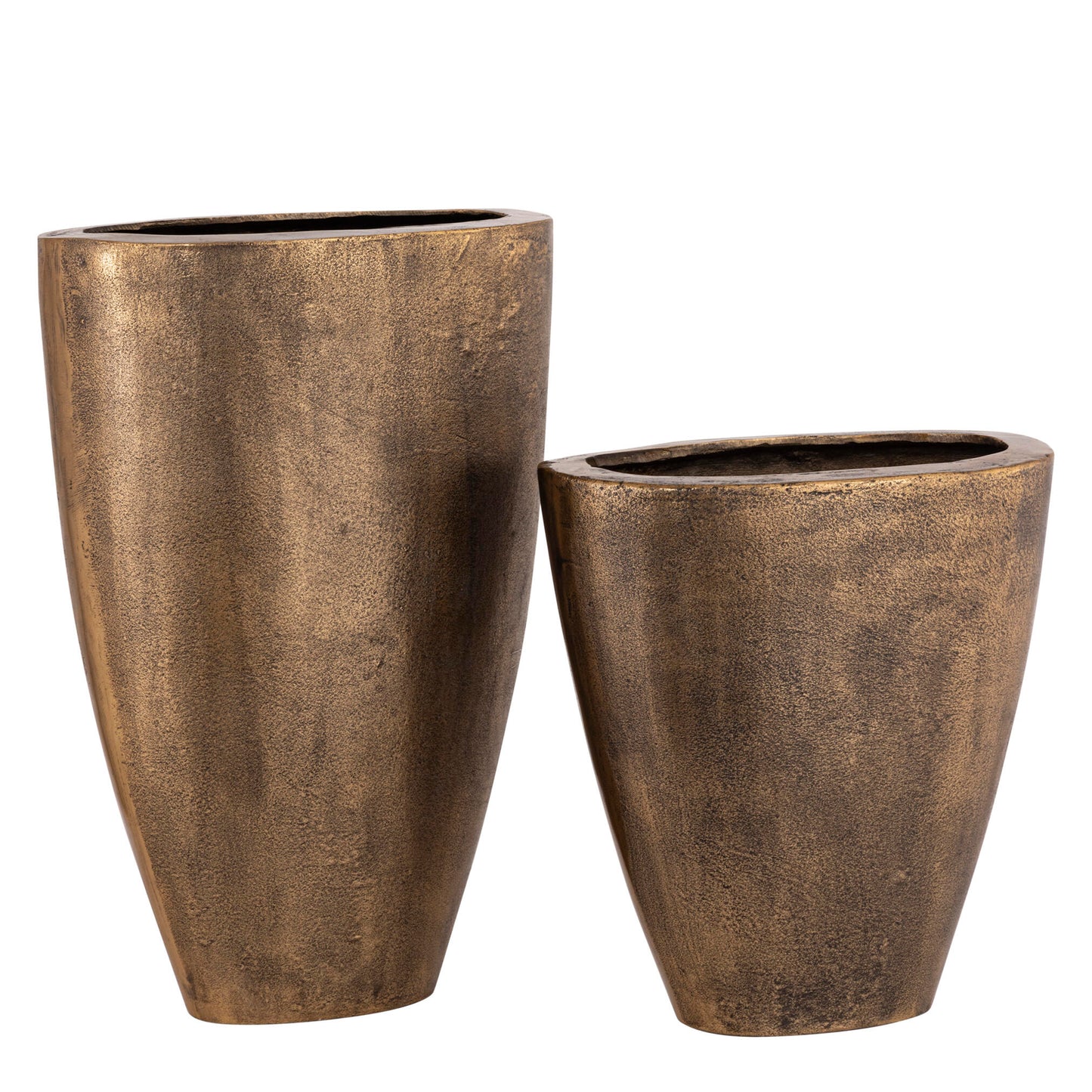 Qasem Metalen Pot Ovaal Laag 44x41x26 cm