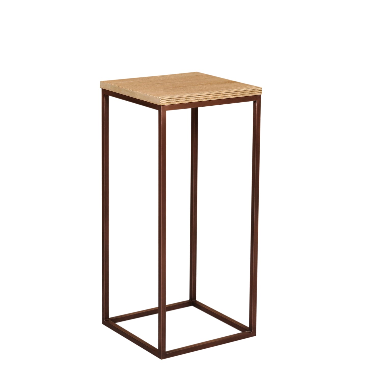 Zoah Copper Mango Wood Square Sidetable SV3