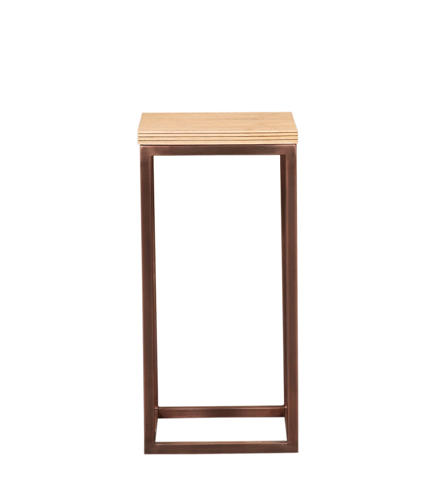 Zoah Copper Mango Wood Square Sidetable SV3
