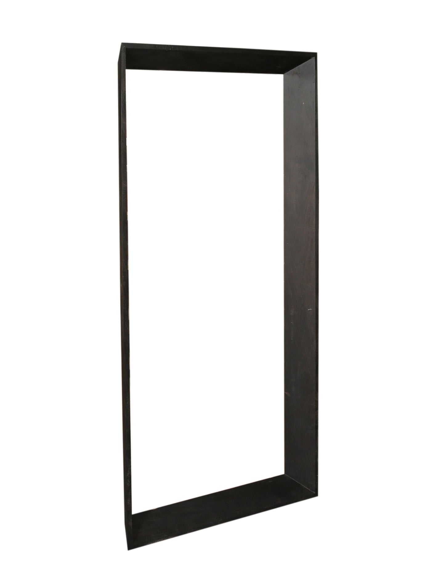 Kyro Black Acacia Wood Rectangle Mirror Large