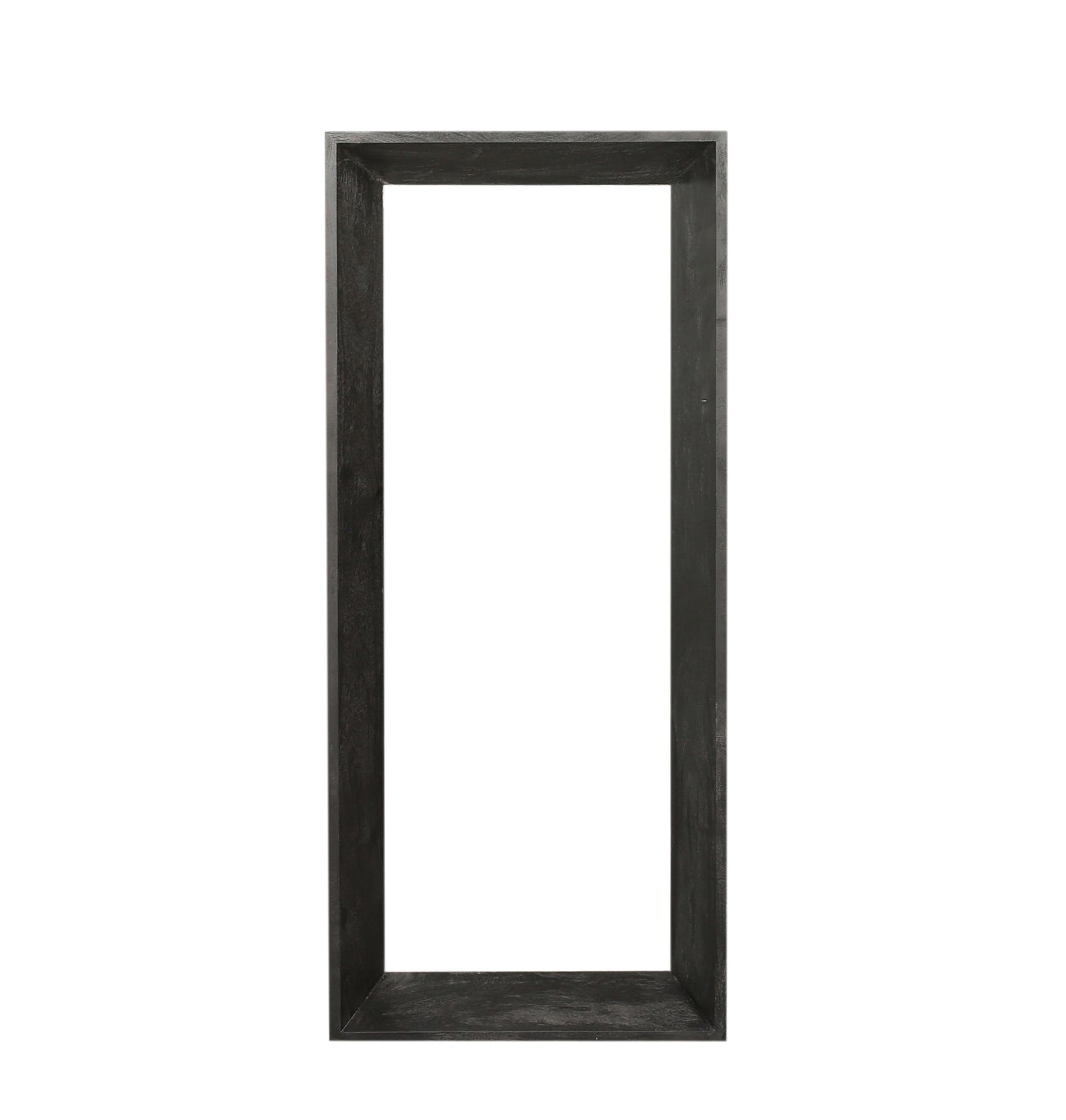 Kyro Black Acacia Wood Rectangle Mirror Small