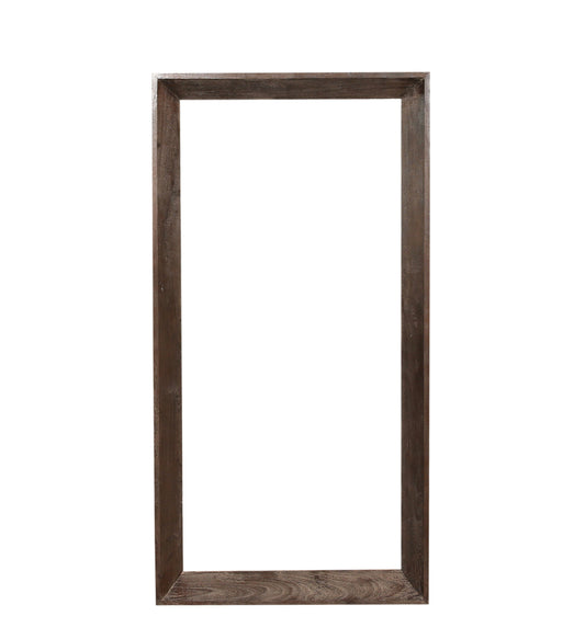 Kyro Brown Acacia Wood Rectangle Mirror Large