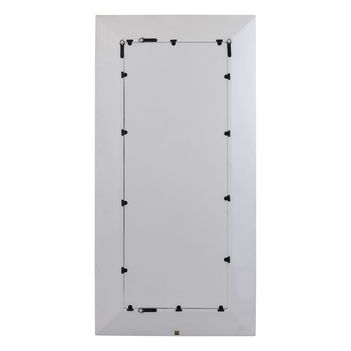 Chinasa White Rect Mdf Mirror Gold Finish Low