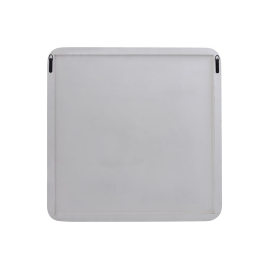 Dishita Crème Vierkant MDF Wandpaneel Geribd Klein 90x90x3.5 cm