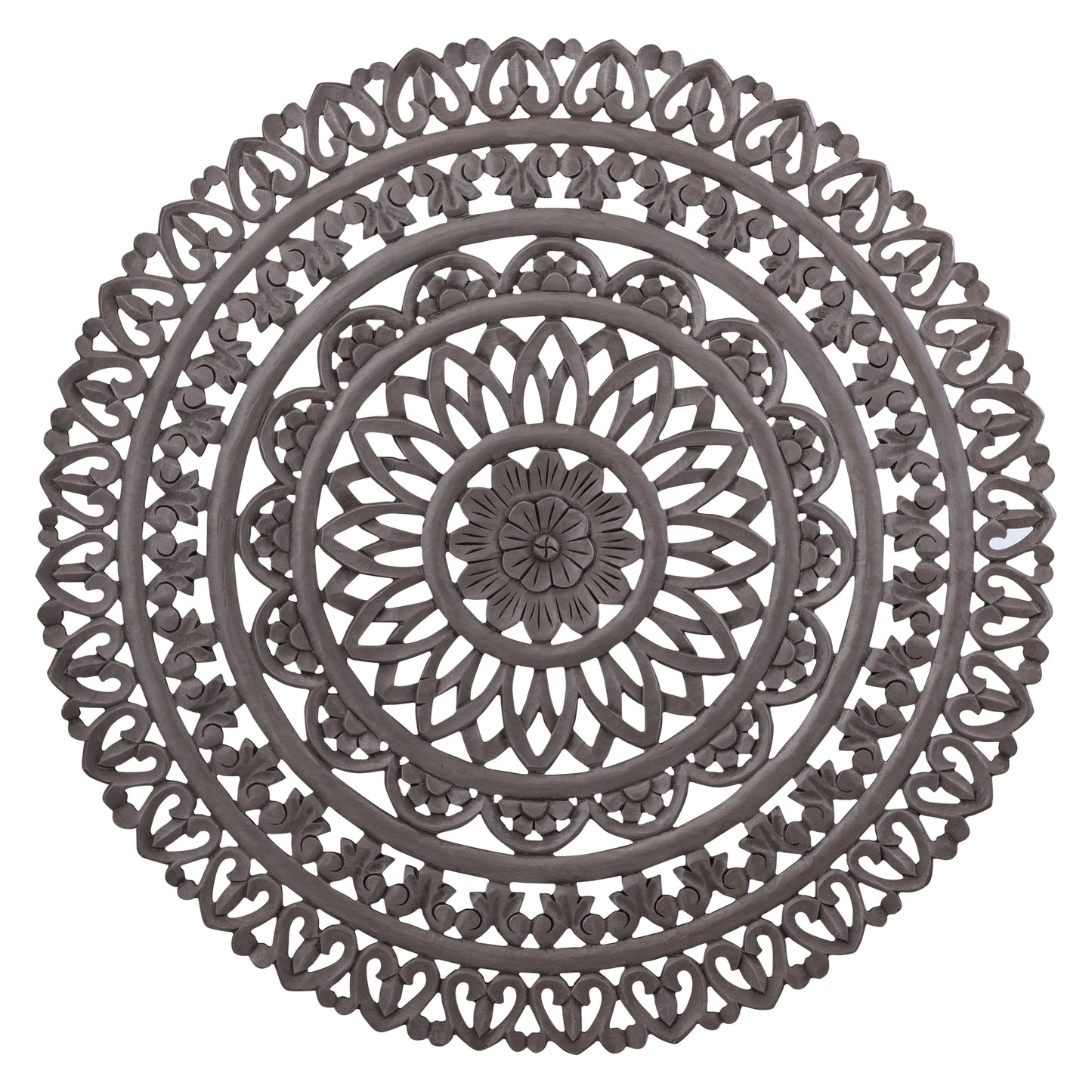 Farris Brown Round Mdf Wall Panel Carved L