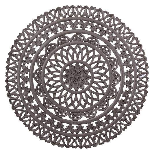 Farris Brown Round Mdf Wall Panel Carved L