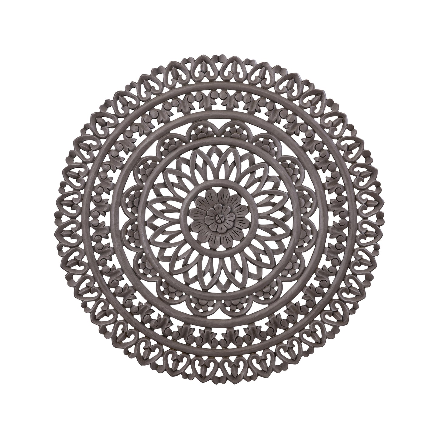 Farris Brown Round Mdf Wall Panel Carved S