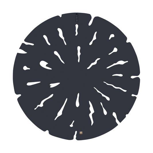 Bonte Cream MDF Wall Panel Wavy Carved Round L