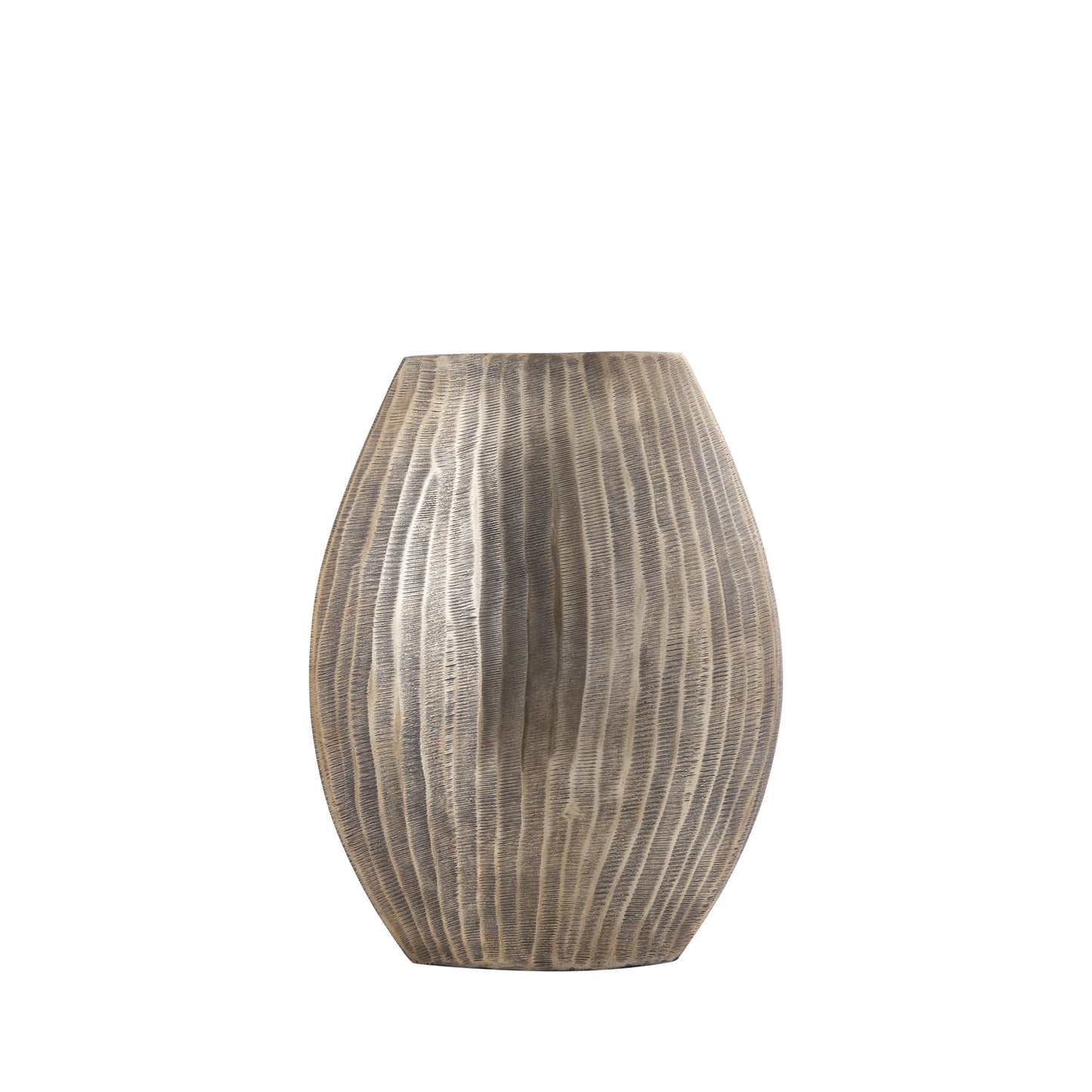 Jowad Antique Gold Alu Sheet Pot Rib High Oval S