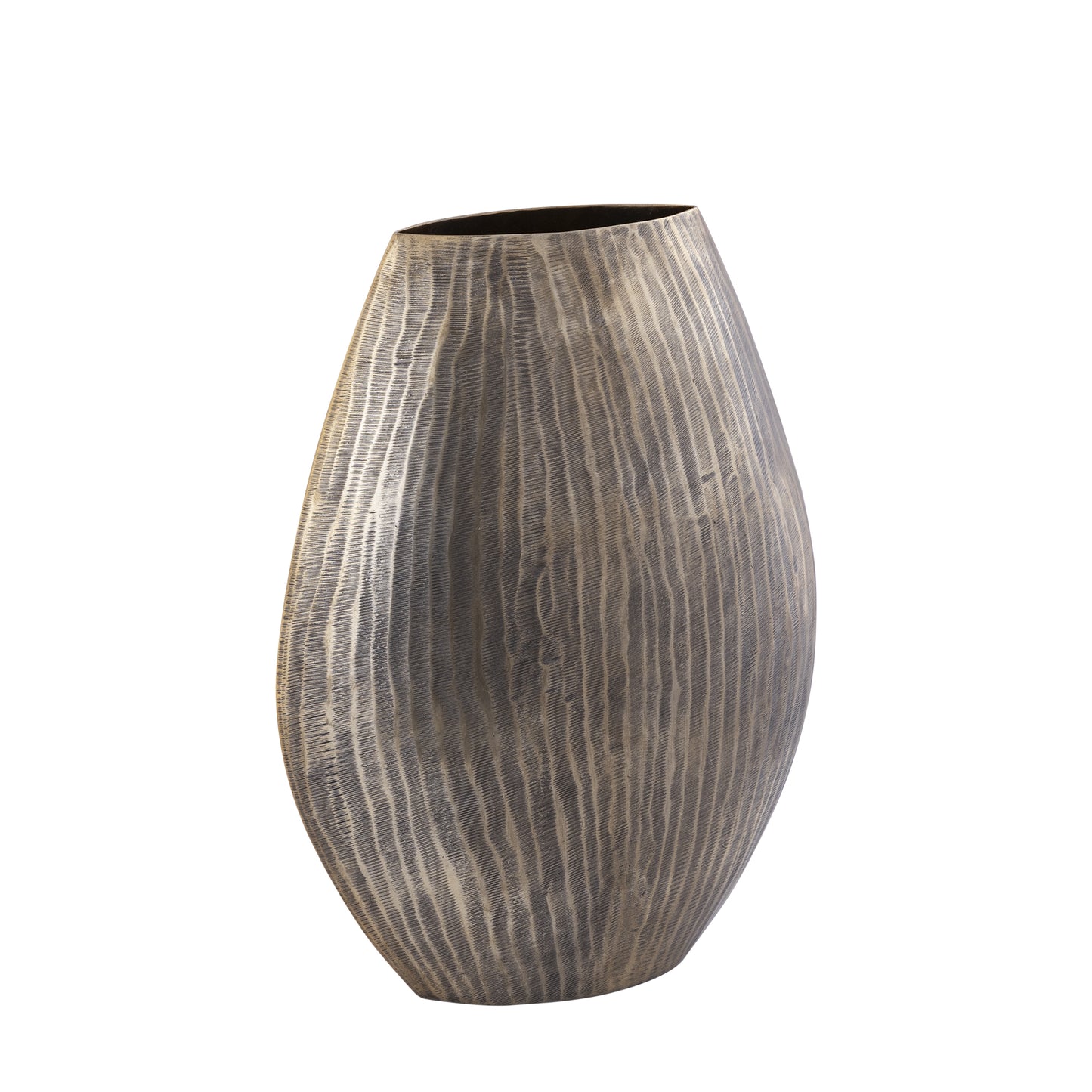 Jowad Antique Gold Alu Sheet Pot Rib High Oval M