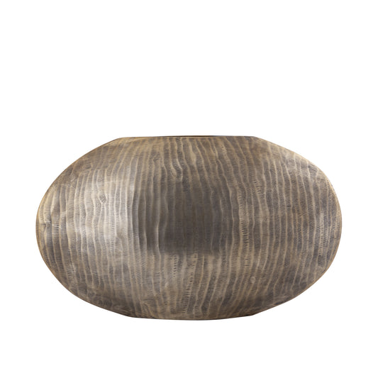 Jowad Antique Gold Alu Sheet Pot Rib Low Oval L
