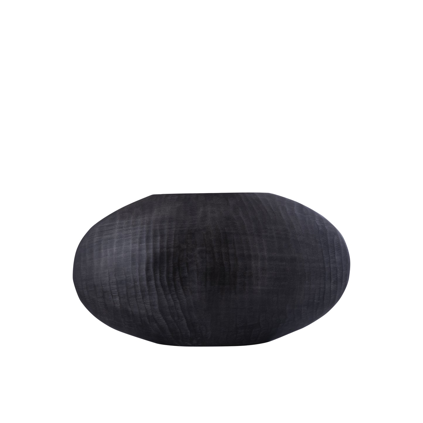 Jowad Graphite Alu Sheet Pot Ribbed Low Oval S