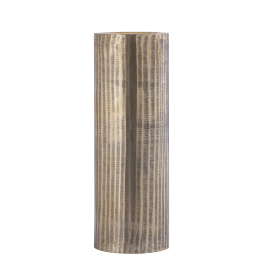 Jowad Antique Gold Alu Sheet Candle Holder Rib L