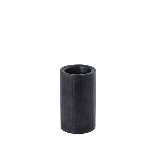 Jowad Grafiet Aluminium Kandelaar Ribbel S Set van 4 - 4 Sets 21.5x13x13 cm