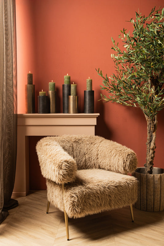 Jowad Graphite Alu Sheet Candle Holder Rib M