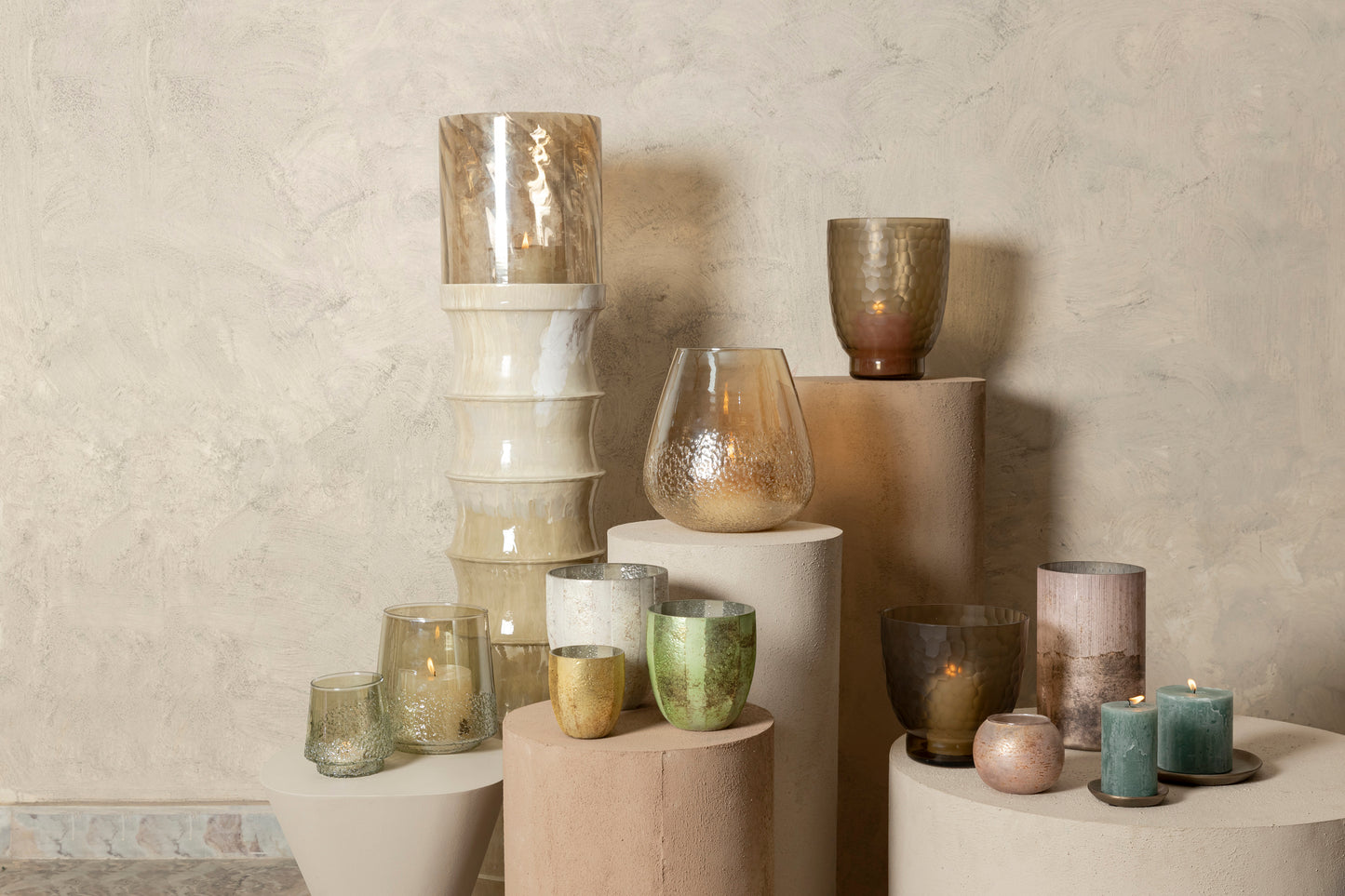 Carrera Green Glass Round Stormlight On Base L