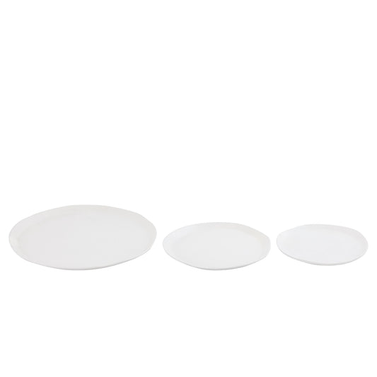 Elzye Cream Casted Alu Round Plate Middle