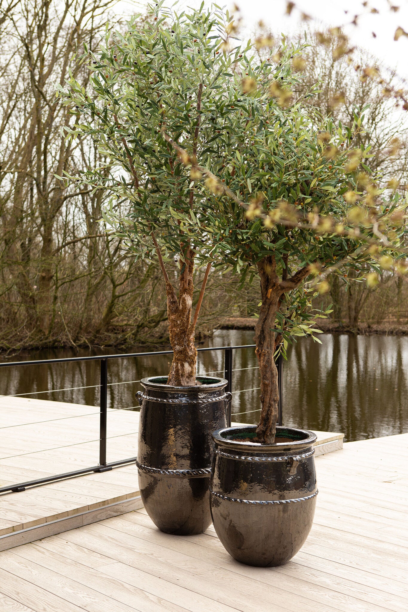 Tony Green Big Ceramic Jar Pot Round High