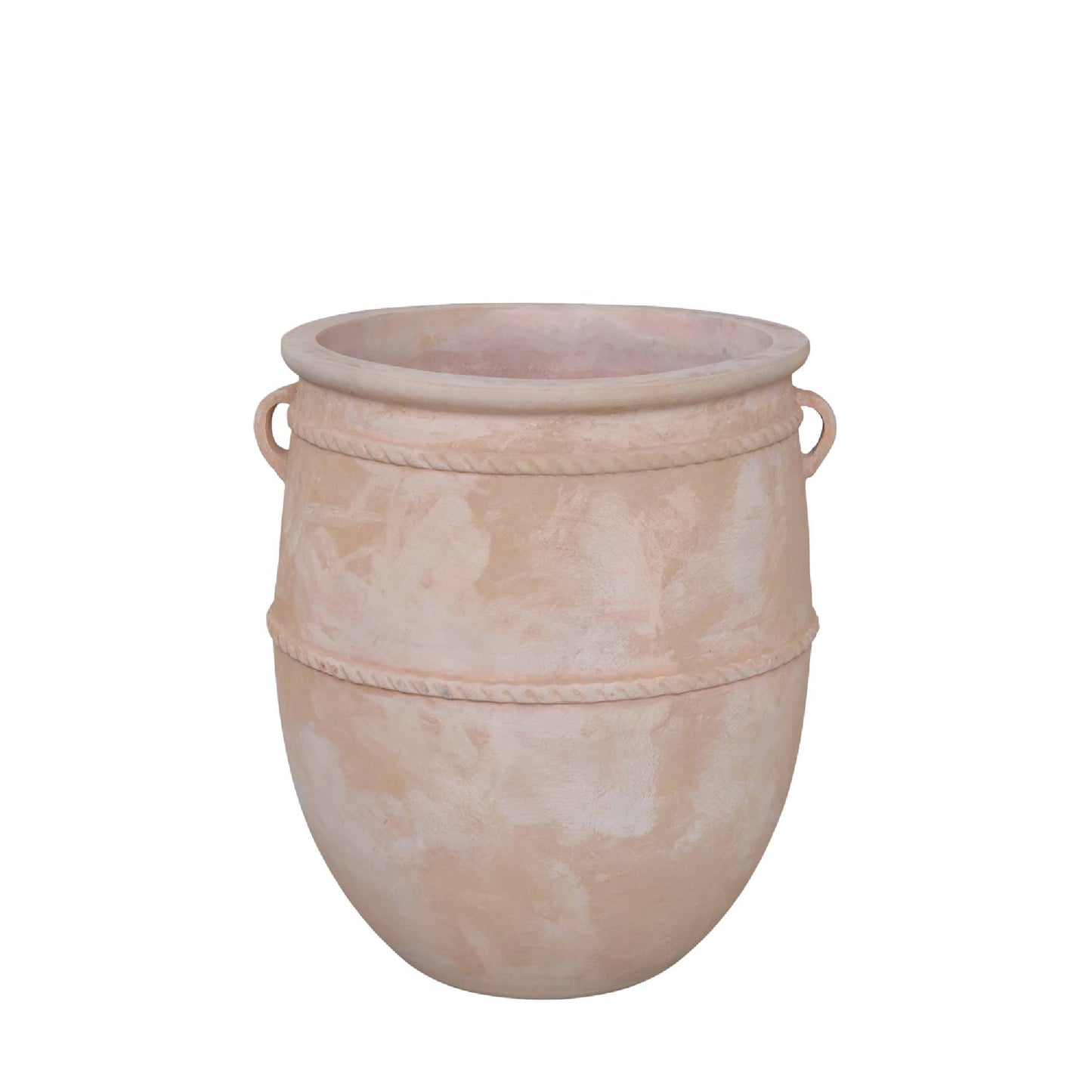 Smayan Natural Round Terracotta Jar Pot Rough Low
