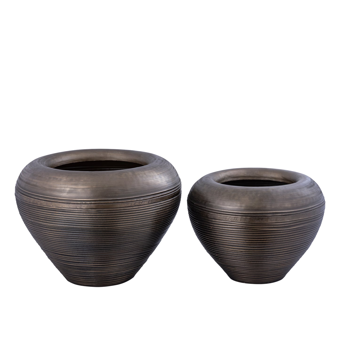 Dineo Antique Brass Sheet Alu Bombey Pot L