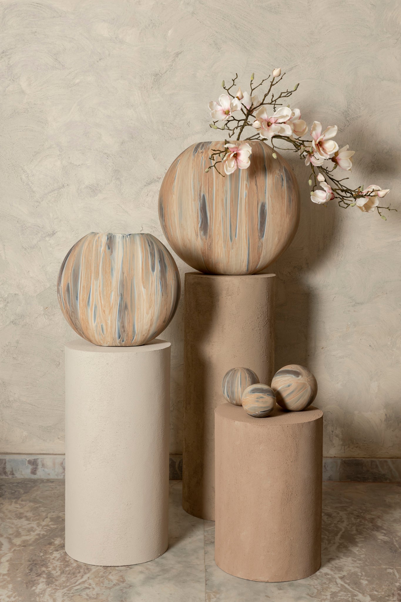 Meriko Brown Oval Iron Pot Matt Enamel Finish L