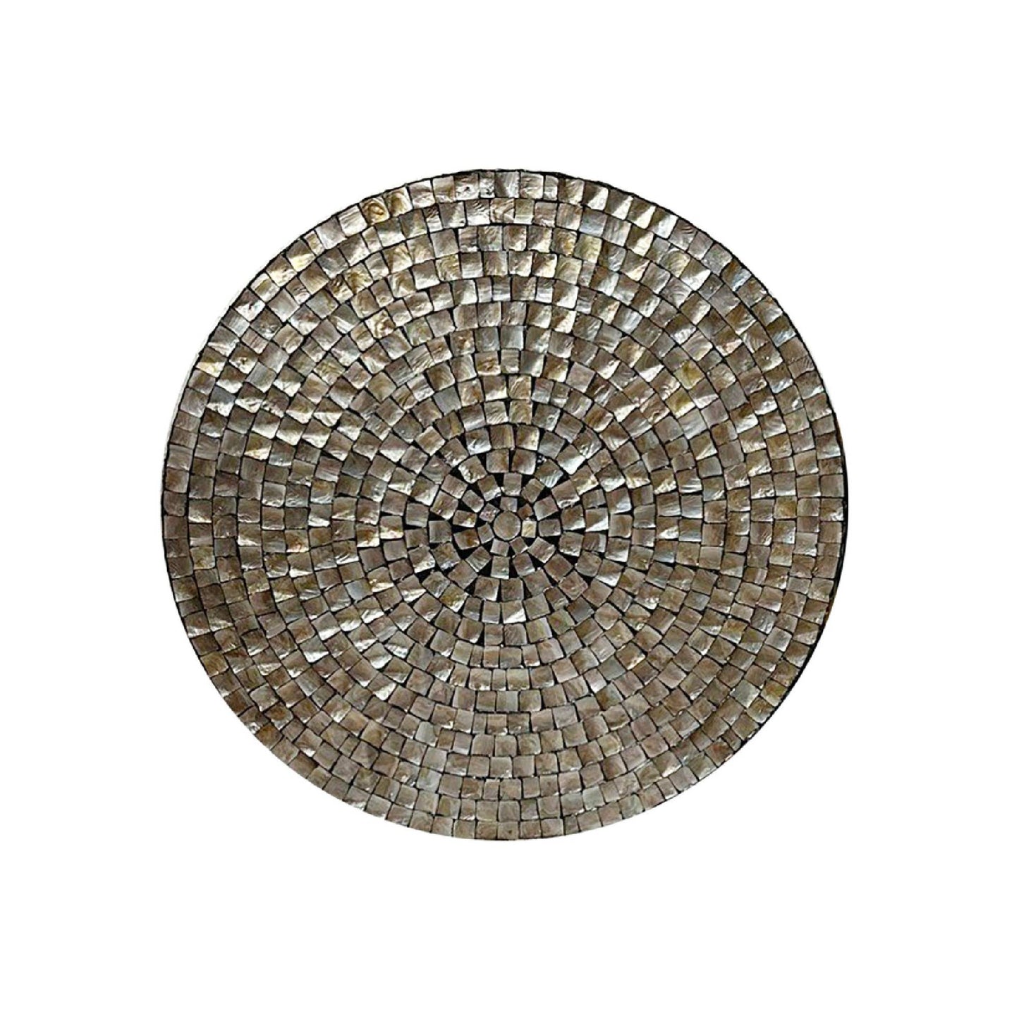 Nikael Bronze Round Poly Shell Bamboo Wall Panel L