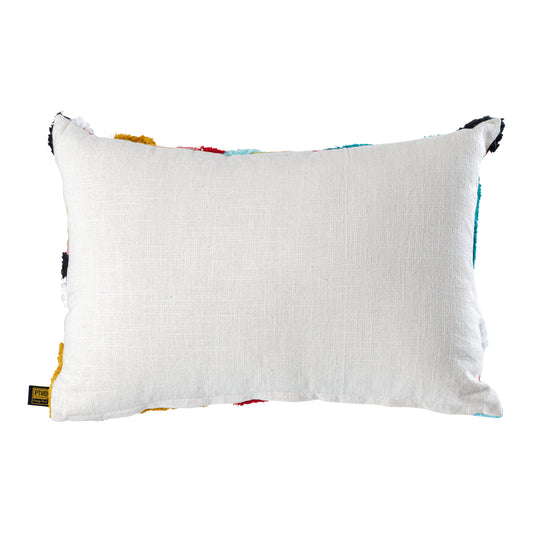 Courtneay Blauw Rechthoekig Borduurkussen Lijnen – Set van 2 Stuks - 2 Sets 40x60x4 cm