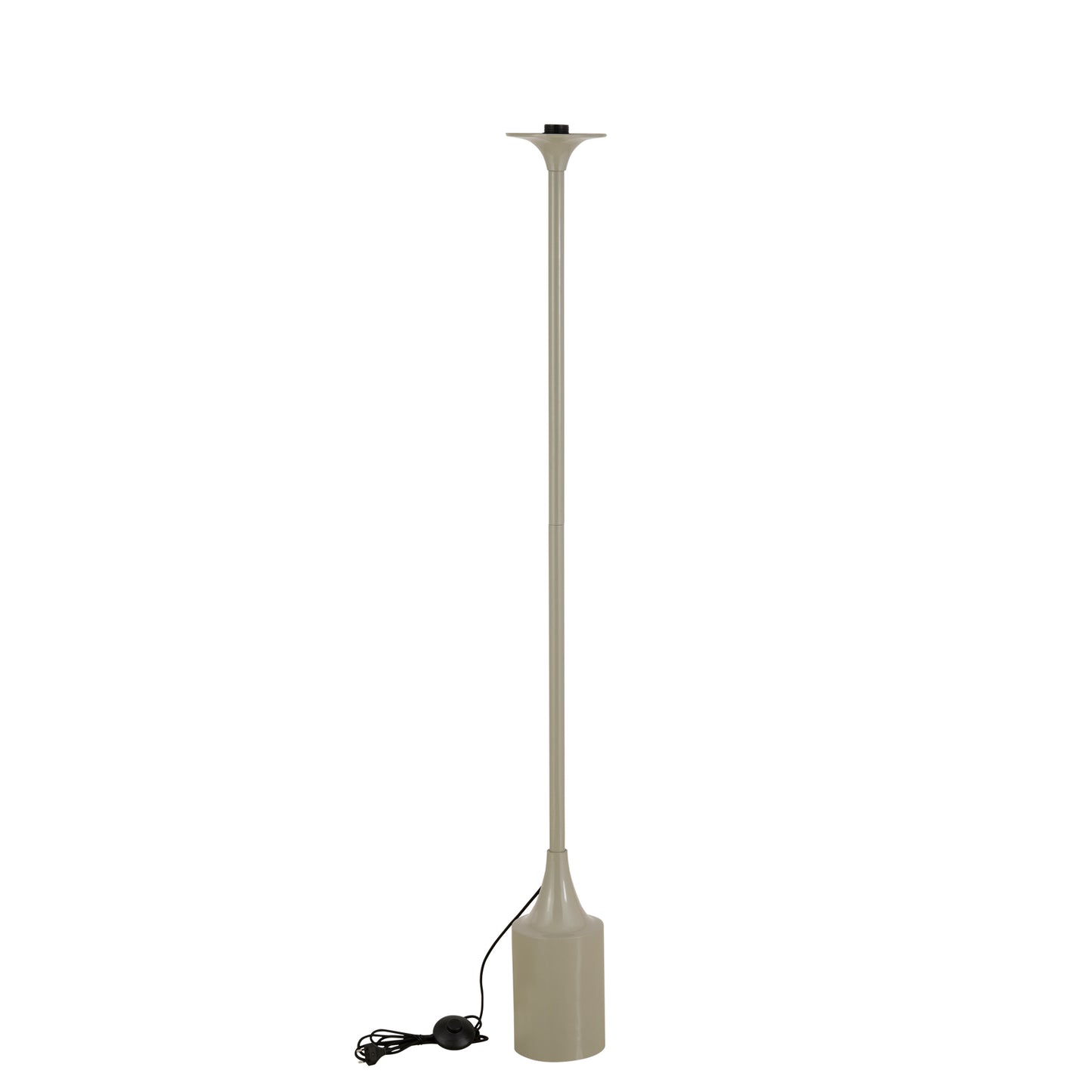 Tanaiya Cream Round Iron Floor Lamp Round Cap