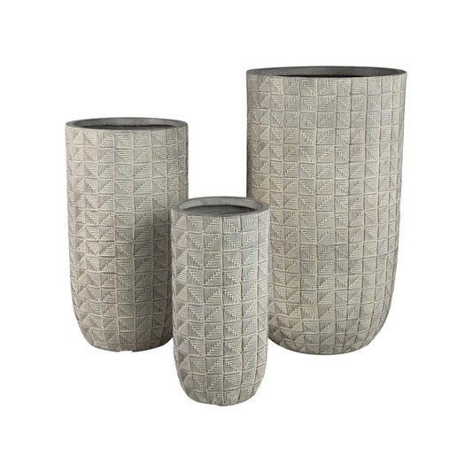 Suguna Grey Round Magnesium Pot Square High SV3