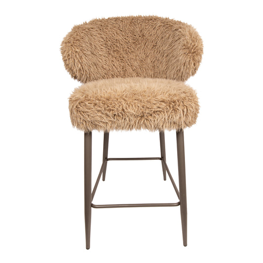 Ares Bar Chair Hair Brown (set of 2)
