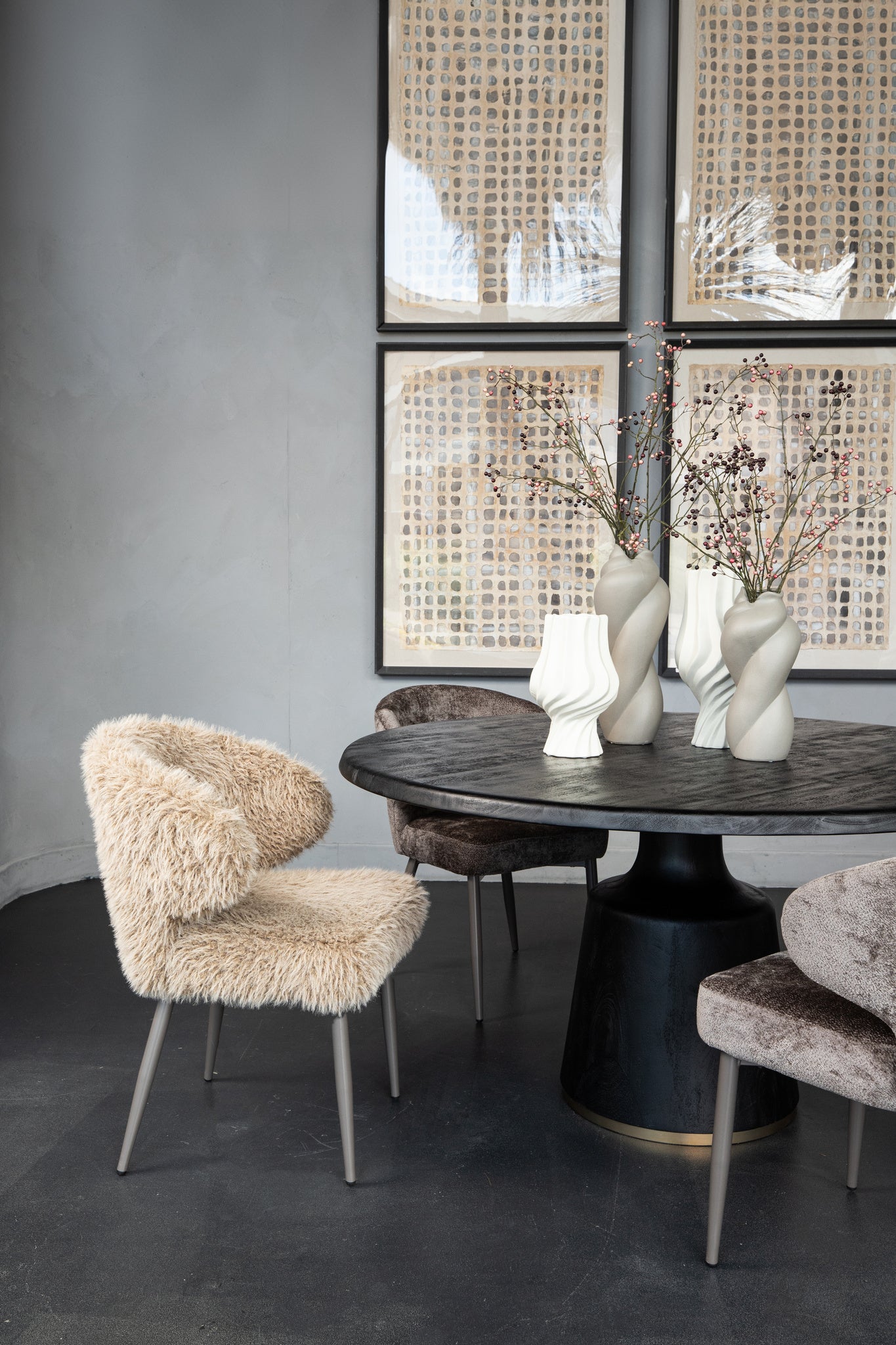 Ares Dining Chair Hair Beige (set of 2)