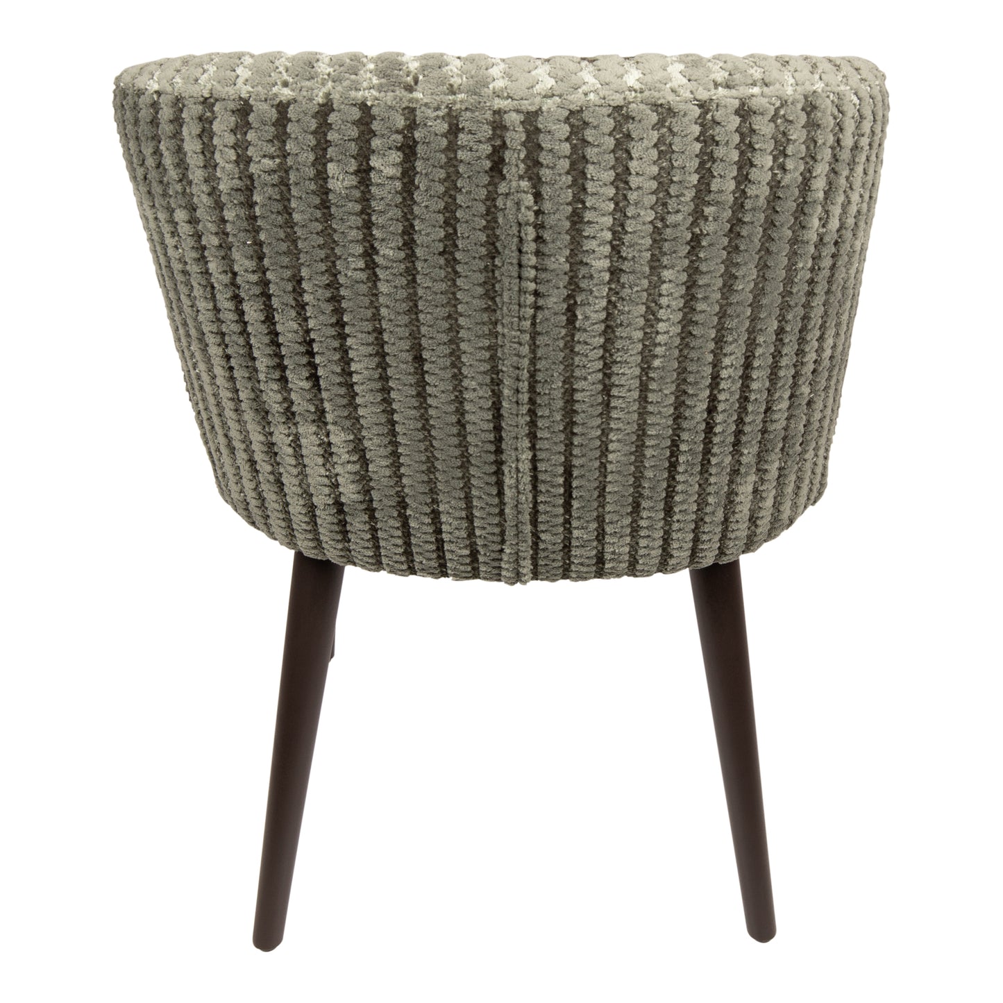 Fiori Green 13 Dining Chair Dark Brown Wood Legs