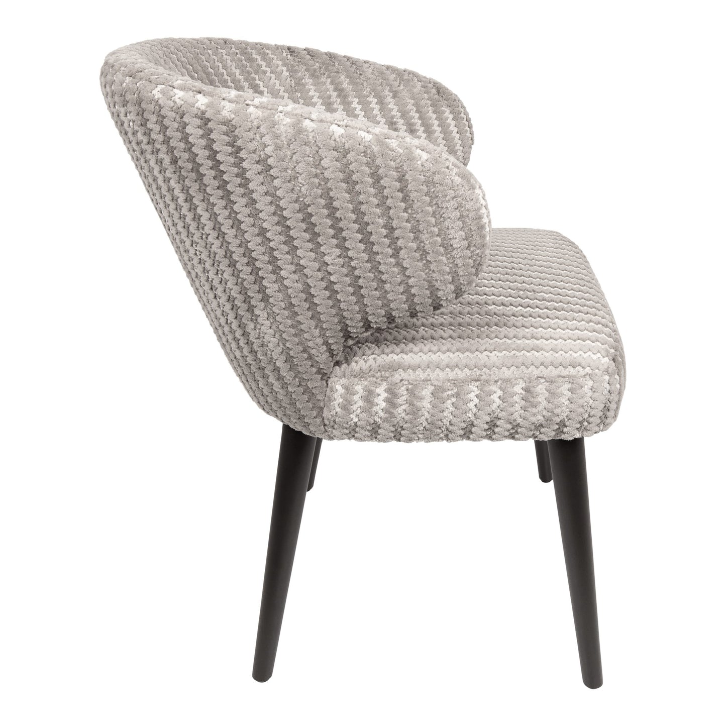 Fiori Beige 09 Dining Chair Dark Brown Wood Legs