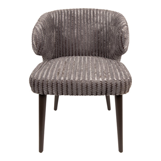 Fiori Taupe 19 Dining Chair Dark Brown Wood Legs