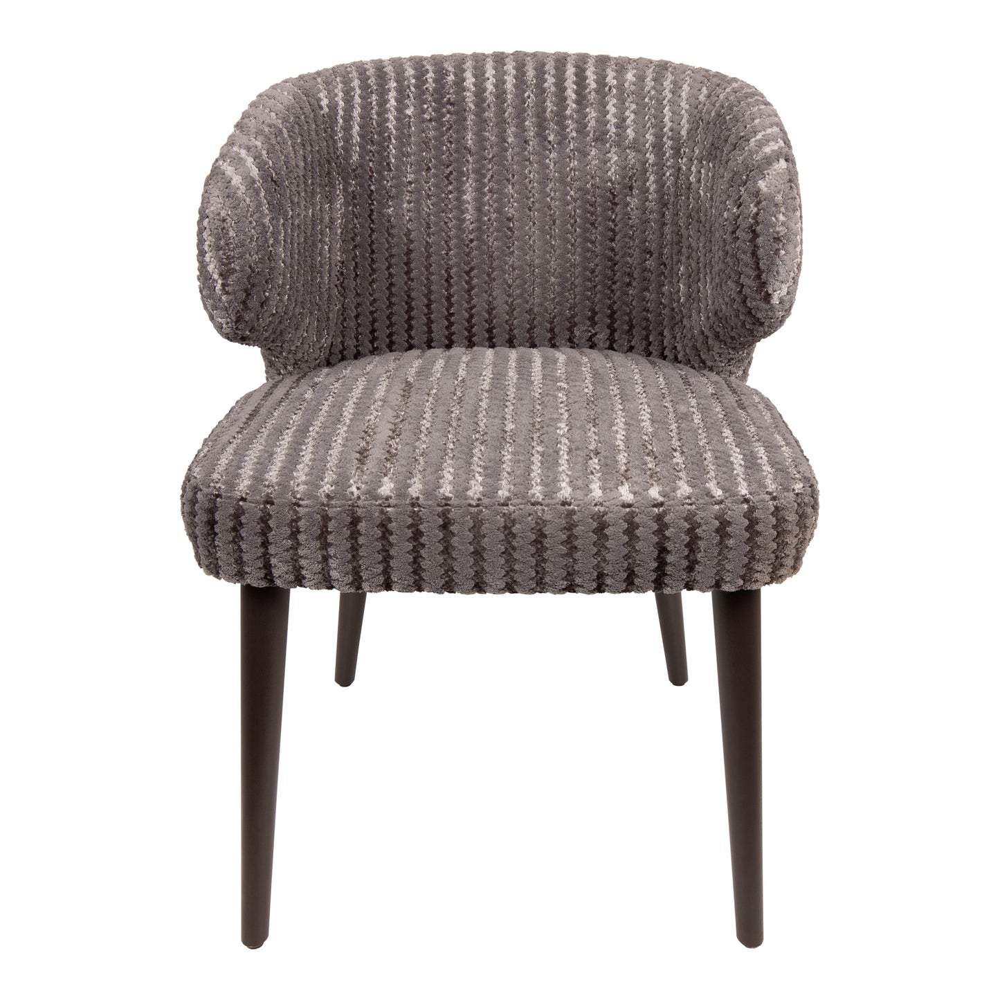 Fiori Taupe 19 Dining Chair Dark Brown Wood Legs